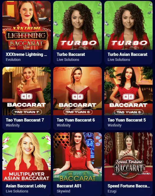 Juegos con crupier en vivo en Spinay Casino